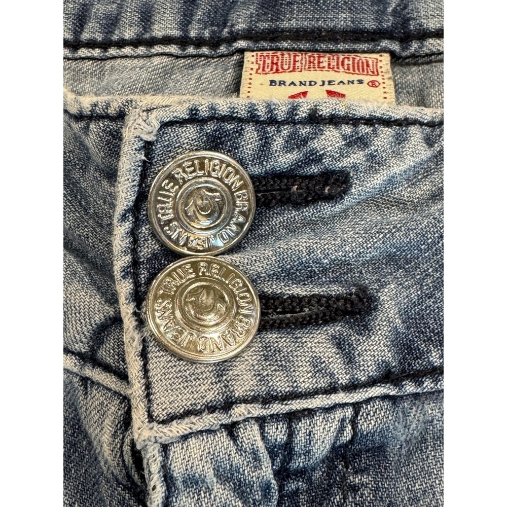 VINTAGE RARE True Religion Sammy Short Sz 27 Low Rise Y2K Vintage Casual - Picture 6 of 12